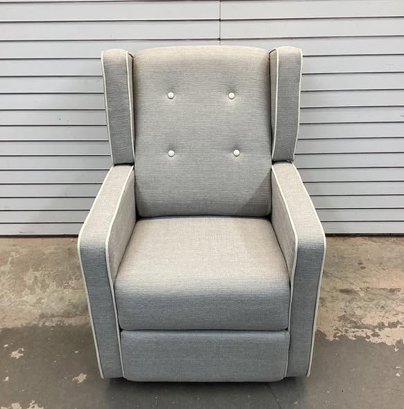 Wykoff 29.1'' Wide Modern Upholstered Manual Swivel and Rocker Standard Recliner with Wing Back