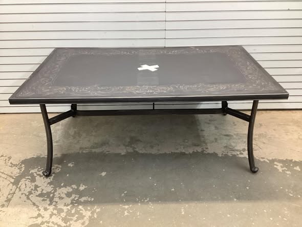 Pacific Casual Wilshire Heights All Aluminum Outdoor Dining Table