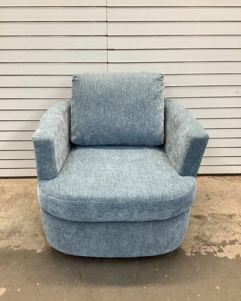 Upholstered Swivel Barrel Chair