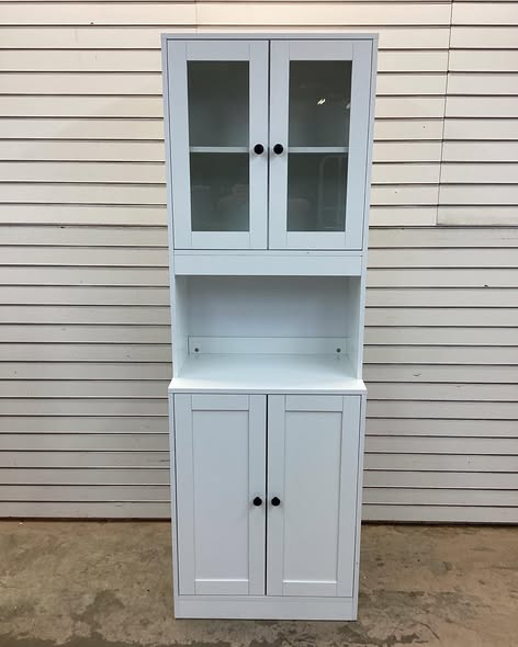 Vowner Kitchen Hutch/ Cabinet in White