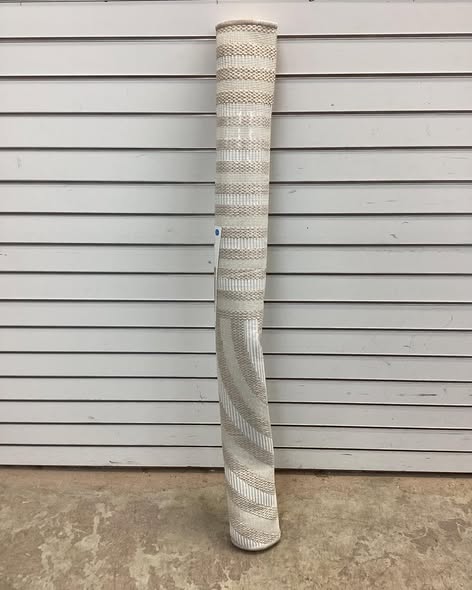 Room Essentials 4'x6' Wide Stripe Rectangular Woven Outdoor Area Rug in Tan