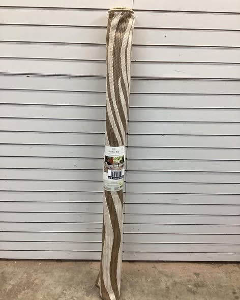 Threshold Wavy Lines Outdoor Area Rug in Beige/Natural Brown