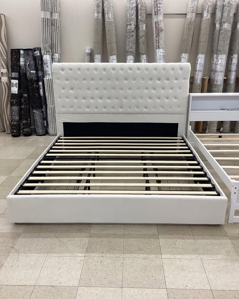 Kanisha Upholstered King Size Storage Bed with Button Tufted Velvet Headboard, 4 Drawers