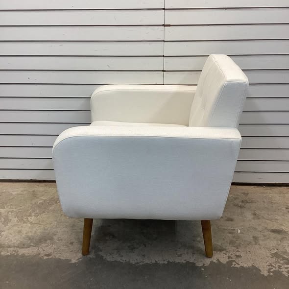 Tufted-Fabric-Upholstered-Accent Chair