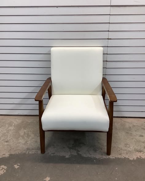 Faux Leather Accent Chair