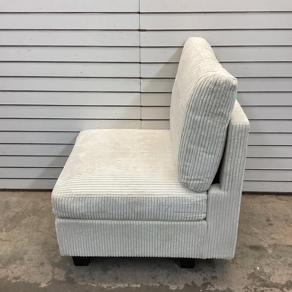 Vevey Corduroy Single Armless Chair