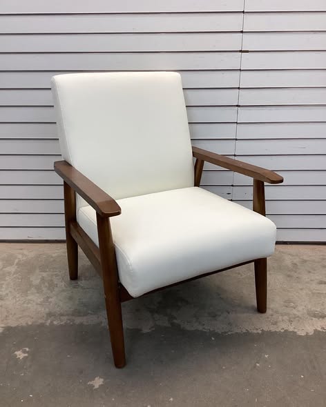 Faux Leather Accent Chair