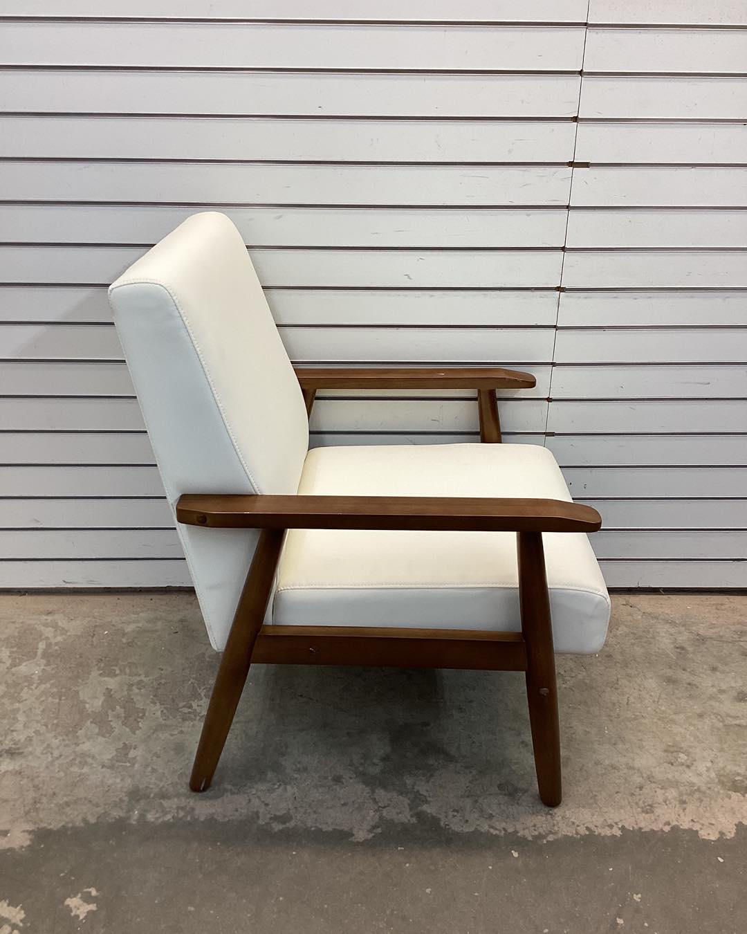 Faux Leather Accent Chair