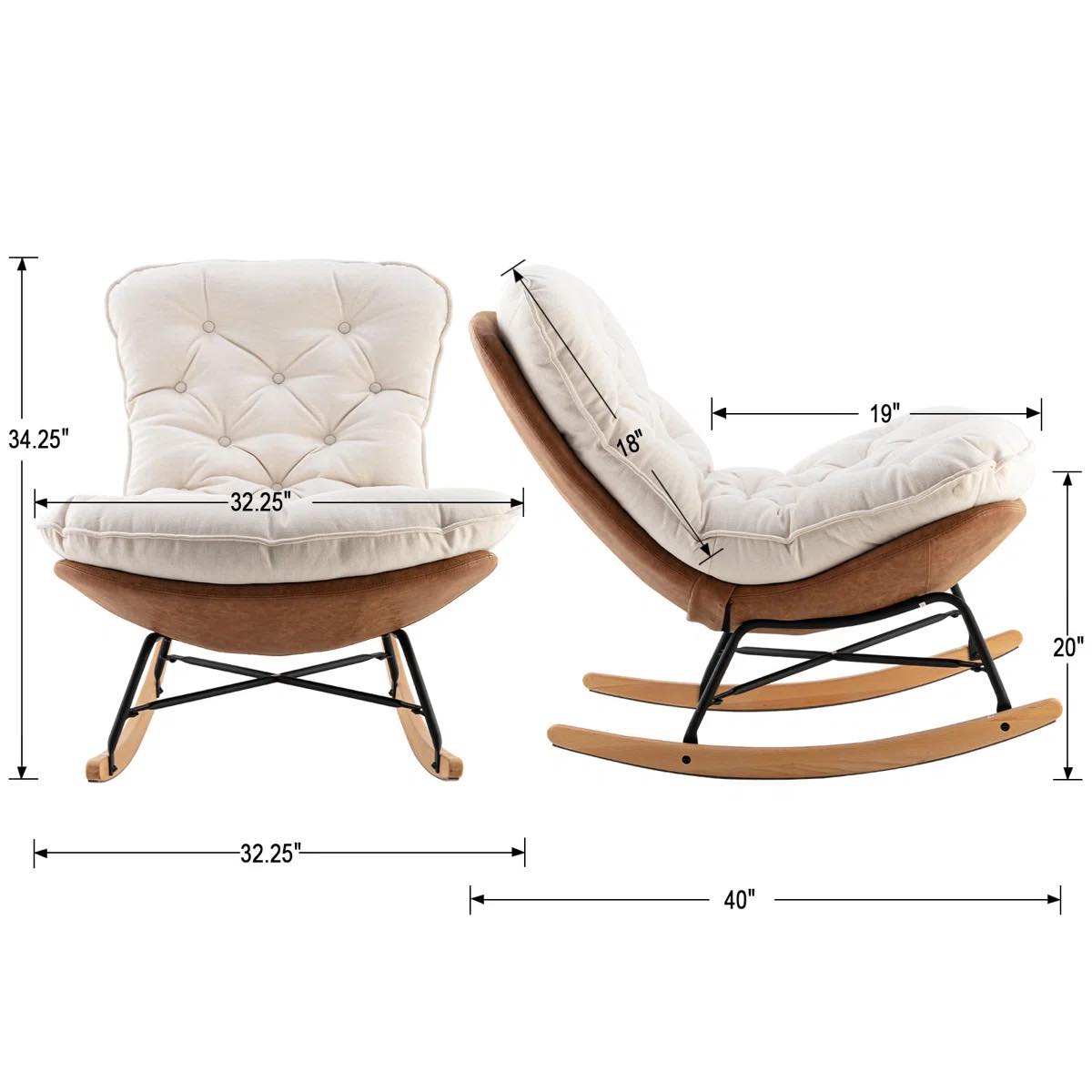 Jimar Metal Rocking Chair