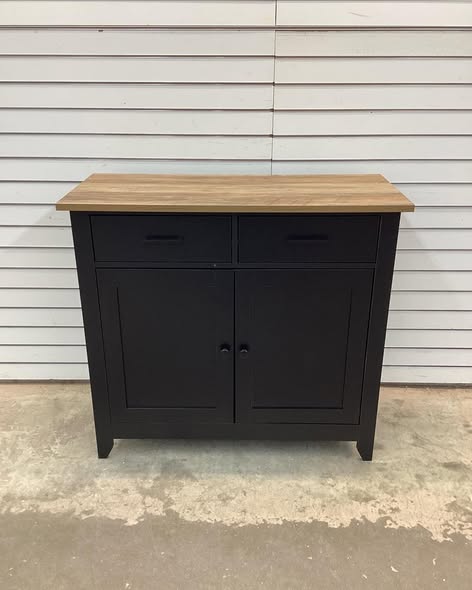 Homfa Entryway Cabinet, Kitchen Storage Cabinet，Farmhouse Buffet Sideboard with 2 Drawers & 2 Doors