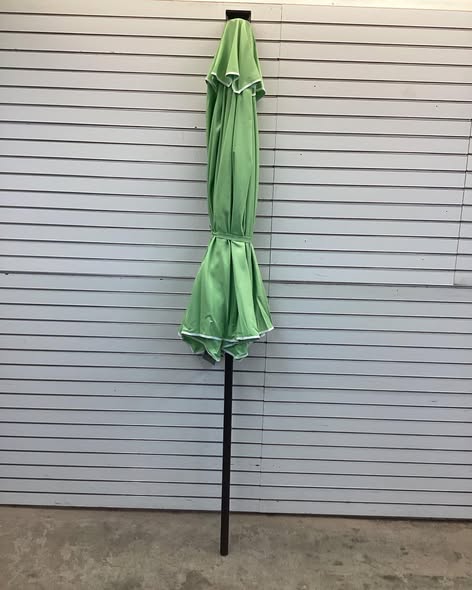 Phi Villa 9 ft. Metal Market Solar Tilt Patio Umbrella With Lights and Falbala Design