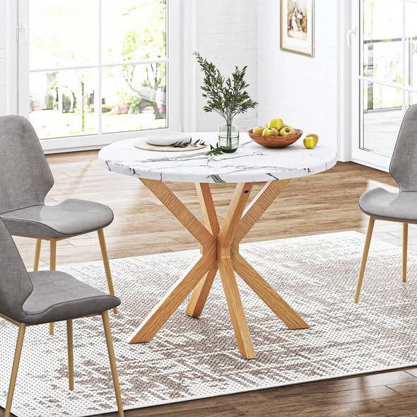 Breshia 40" Round Dining Room Table