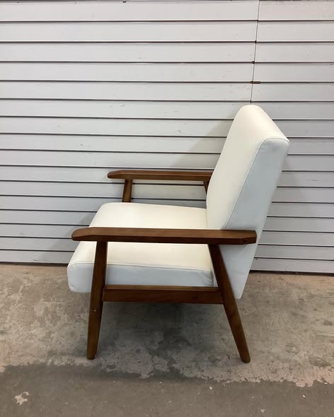Faux Leather Accent Chair