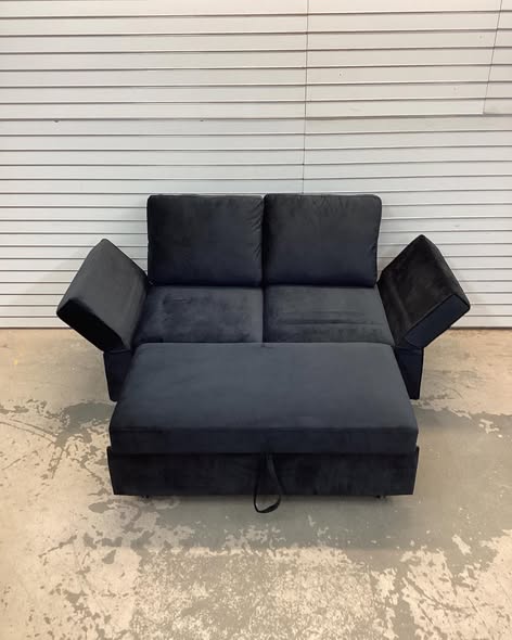 Belffin 2 Seats Modular Velvet Pull-out Loveseat Sleeper Sofa