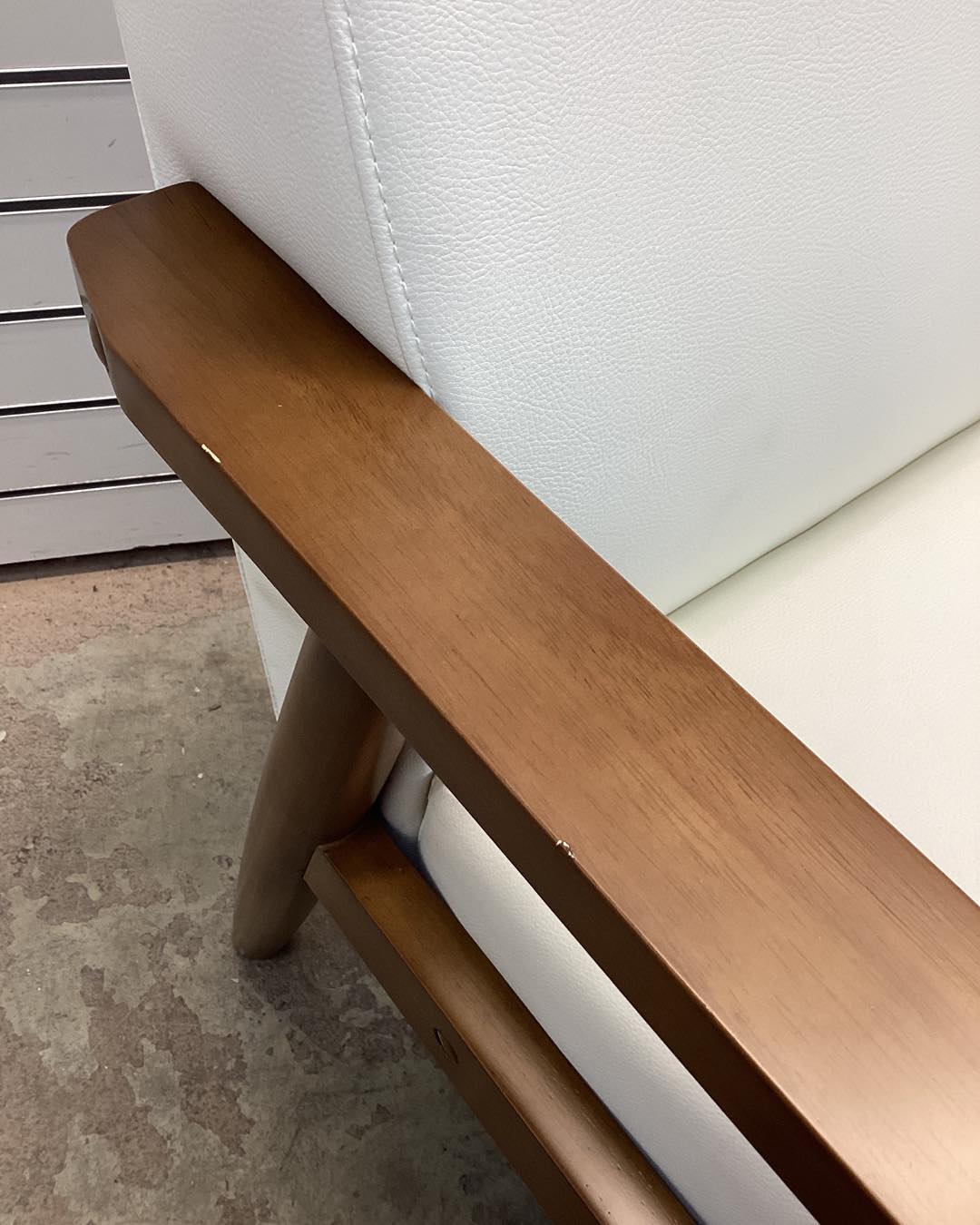 Faux Leather Accent Chair