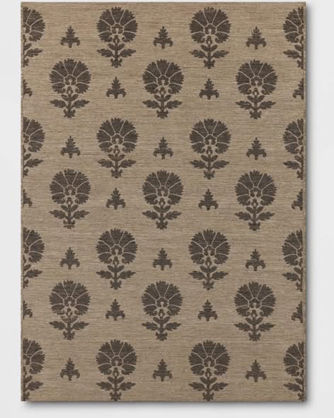 Threshold 5'x7' Block Print Outdoor Area Rug Tan