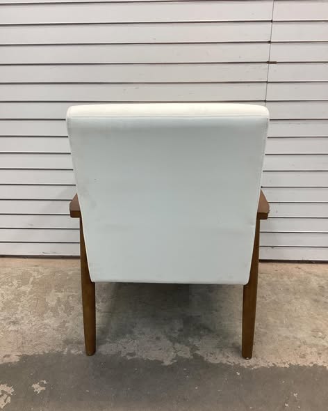 Faux Leather Accent Chair