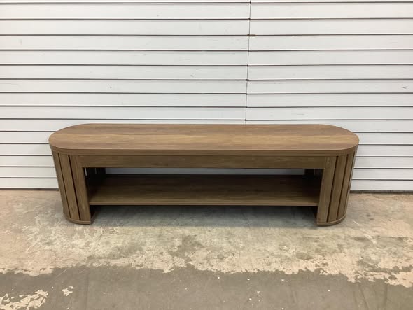 63” Entryway Bench, 2-Tier Shoe Bench