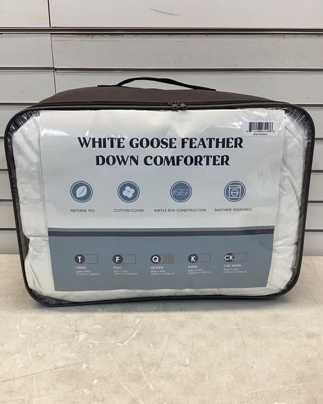 All Season Feather and Down Hotel Quality Comforter/Duvet Insert, size queen