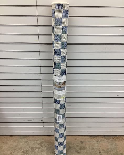 Threshold Blue Checkers Outdoor Rug  5’ 1”x 6’ 11”