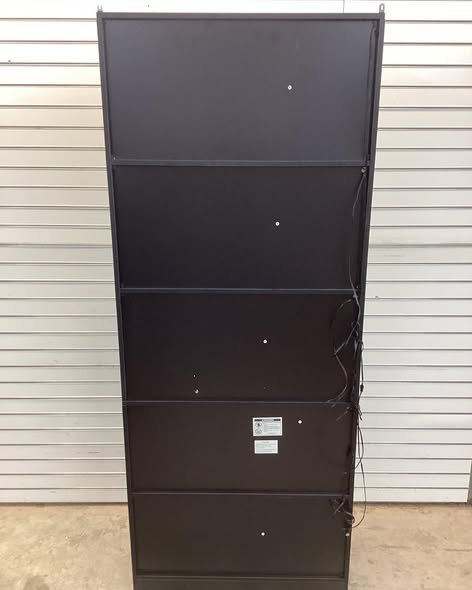 Curio Display Cabinet with Light, 5-Tier Storage Shelves with Pop-up Glass Doors & 3 Color LED Light