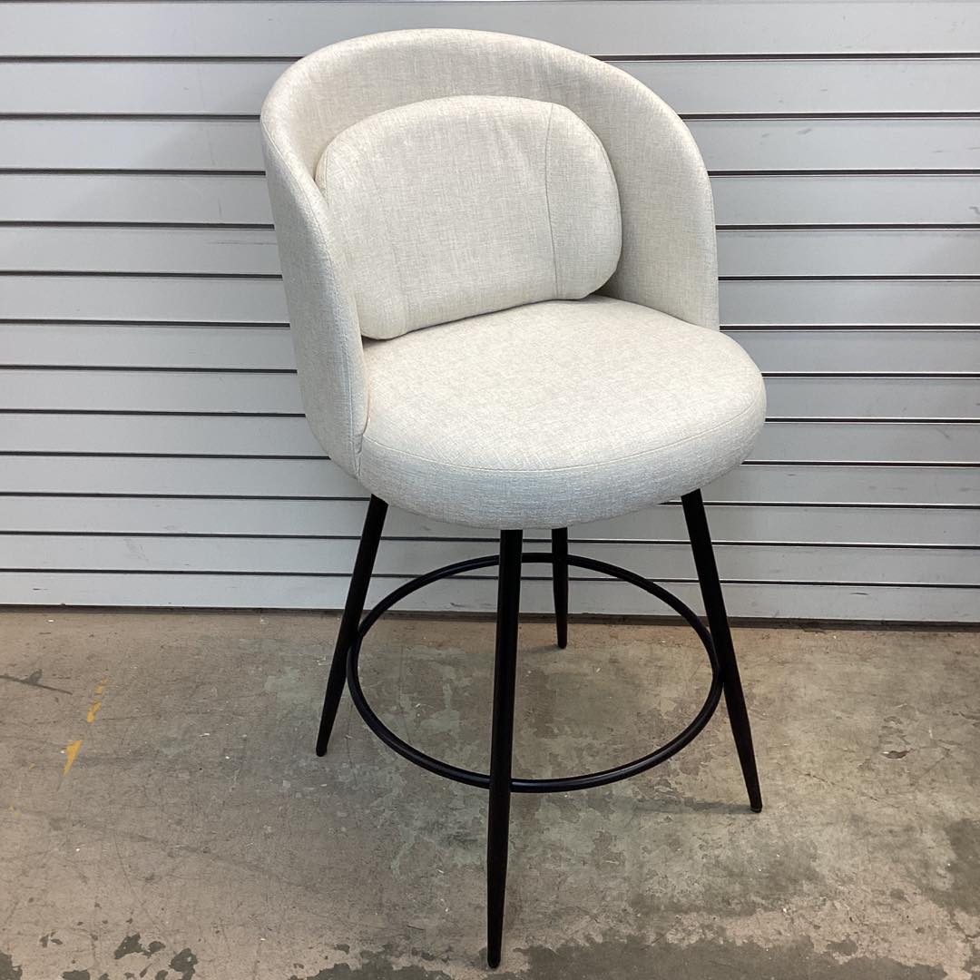 Audrey 26''H Swivel Counter Stools With Metal Frame