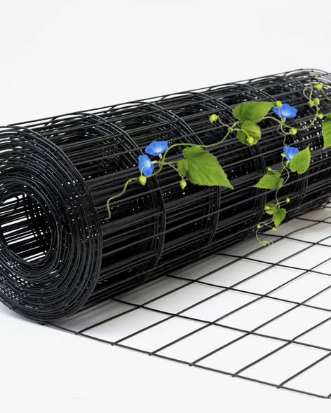 Metal Garden Fence 4Ft High Chicken Wire PVC Coated Welded Wire Mesh Roll - 50’ L