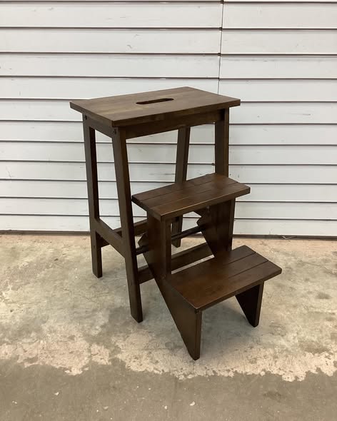 3 - Step Solid Wood Lightweight Folding Small Step Ladder