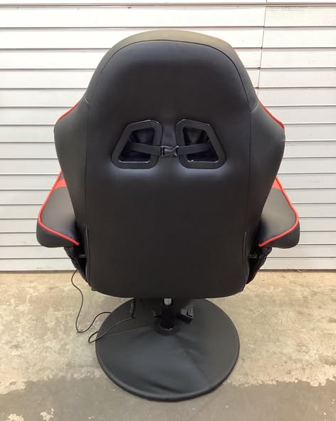 Goplus Massage Gaming Recliner Reclining Racing Chair Swivel Red.