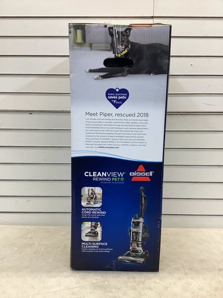 BISSELL CleanView Rewind Bagless Upright Vacuum with OnePass Technology, Active Extension Wand, and Scatter Free Technology