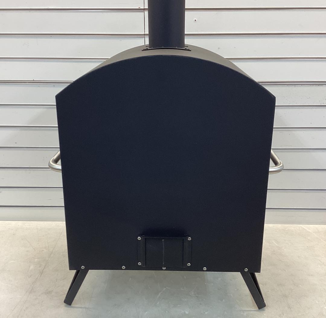 Brand new Costway Outdoor 16 Inch 2-Layer Wood Fired Pizza Oven with Square Stone