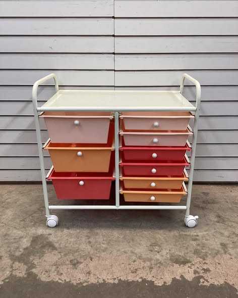 Costway 9 Drawer Rolling Organizer Utility Cart