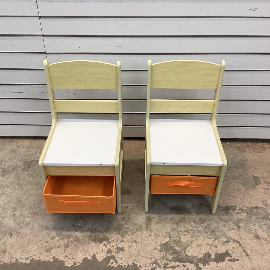 Brand new Kids Table Chairs Set With Storage Boxes Blackboard Whiteboard Drawing