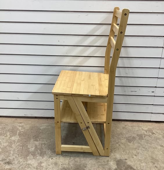 Brand new Innovative Creative Multi-Functional Bamboo Folding 3 Step Chair Stool