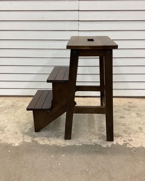 3 - Step Solid Wood Lightweight Folding Small Step Ladder