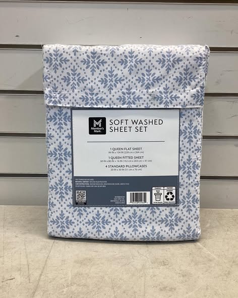 Member's Mark Soft Washed Sheet Set - Queen Size