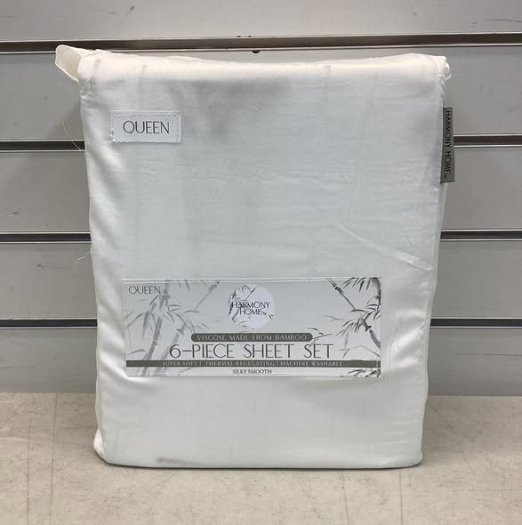 Harmony Home 6-Piece Viscose Made from Bamboo Sheet Set - Queen Size