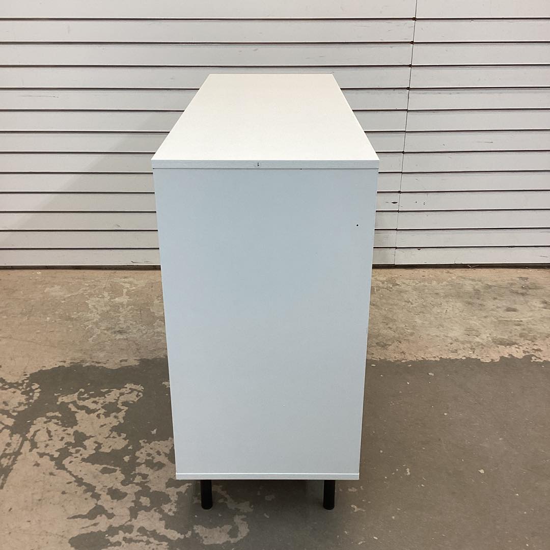 42 Inch Sideboard Buffet Cabinet Kitchen with Adjustable Shelves-White
