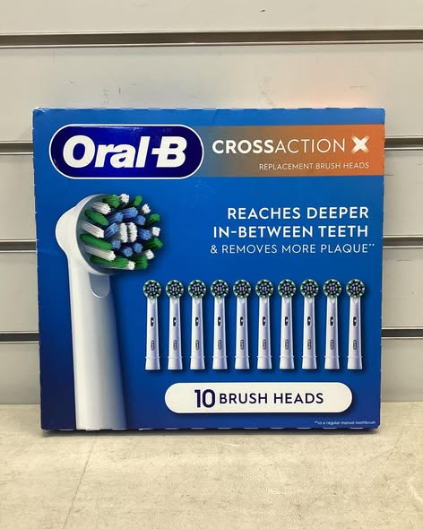 Oral-B CrossAction X Replacement Brush Heads, 10 ct.