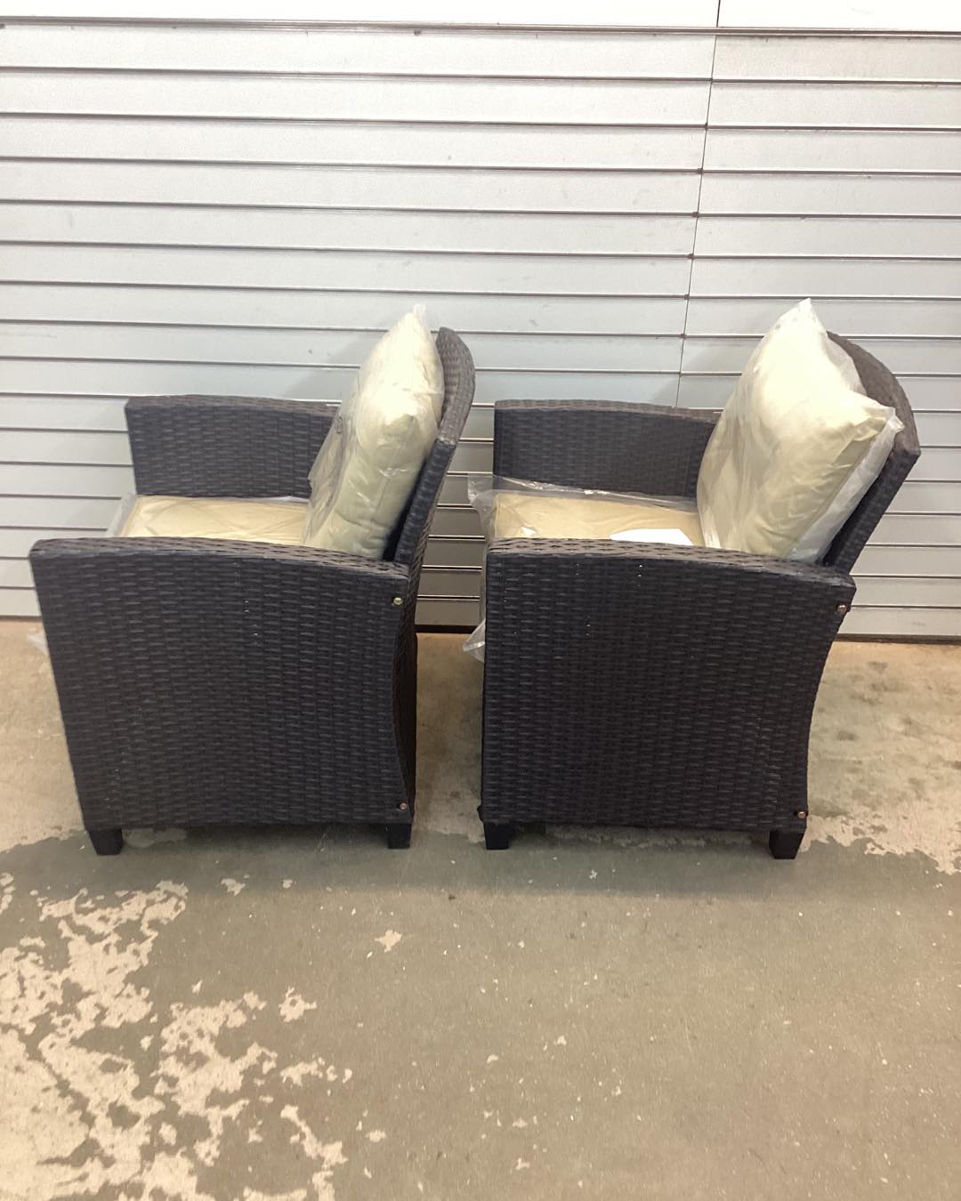 Costway 3PCS Patio Wicker Rattan Furniture Set Cushioned Sofa Coffee Table Garden