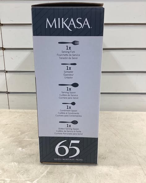 Mikasa Harmony 65-Piece 18/10 Stainless Steel Flatware Set