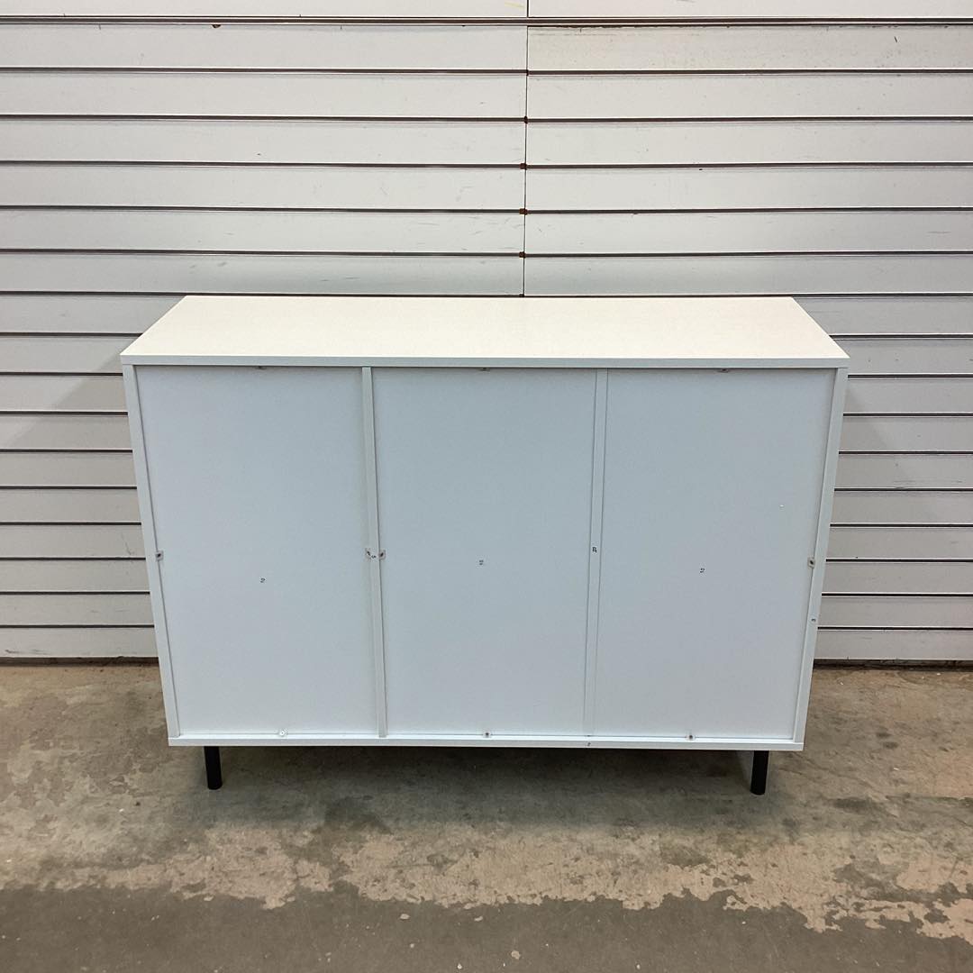 42 Inch Sideboard Buffet Cabinet Kitchen with Adjustable Shelves-White