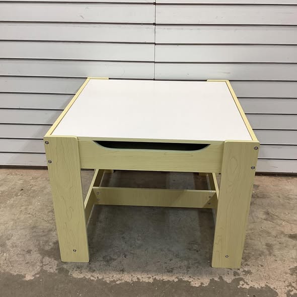Brand new Kids Table Chairs Set With Storage Boxes Blackboard Whiteboard Drawing