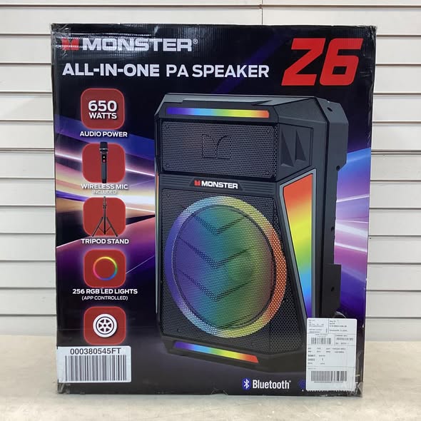 Monster Z6 All-in-One PA Bluetooth Speaker System