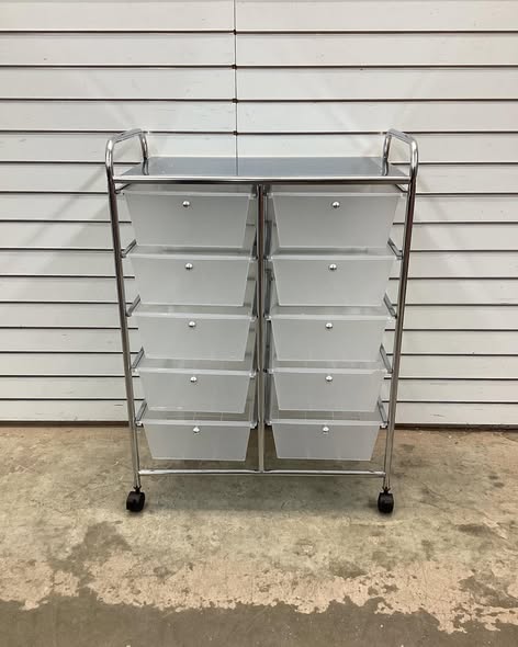 10-Drawer Rolling Storage Cart