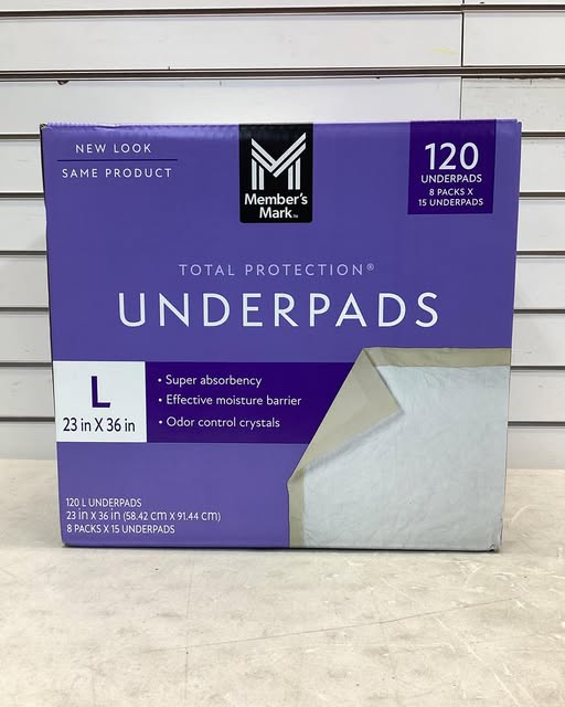 Member's Mark Total Protection Underpads, Large, 120 ct.