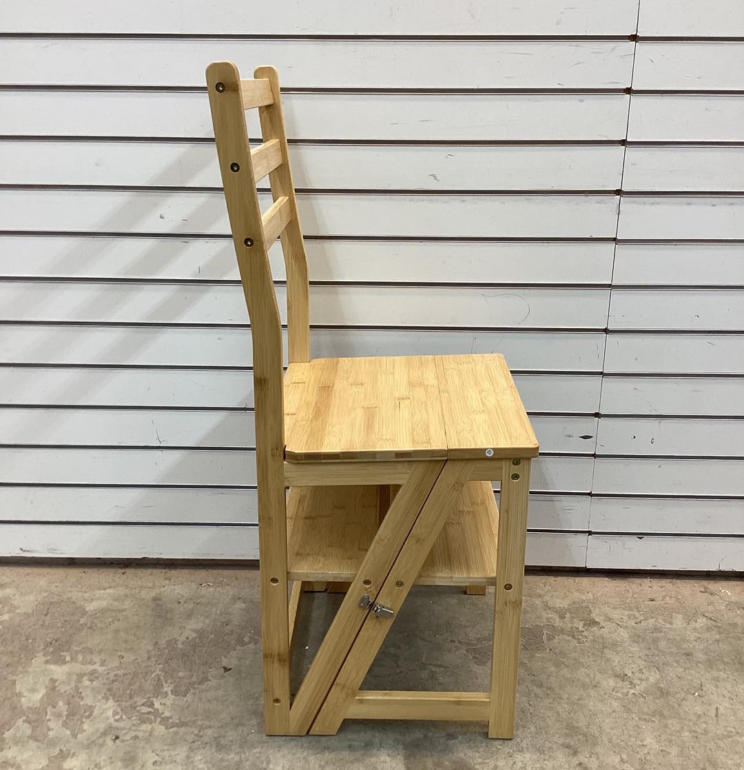 Brand new Innovative Creative Multi-Functional Bamboo Folding 3 Step Chair Stool
