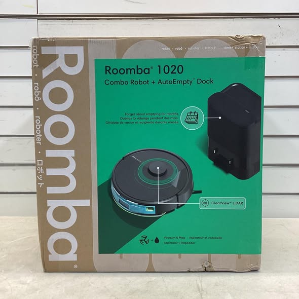 iRobot Roomba 1020 Robot Vacuum and Mop with 75 days of self-emptying