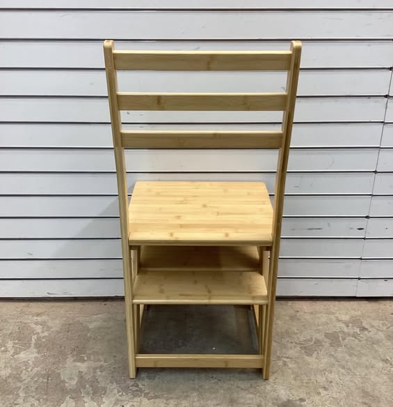 Brand new Innovative Creative Multi-Functional Bamboo Folding 3 Step Chair Stool