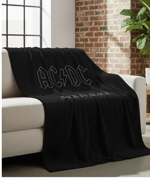 AC/DC Luxury Throw Blanket, 60" x 70"